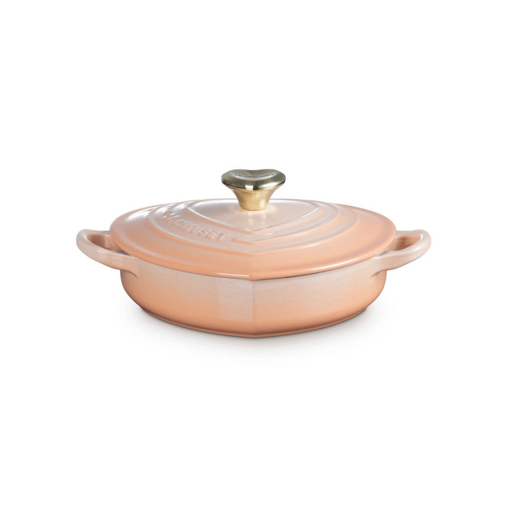 20 cm - Le Creuset Tradition Cuore sauteuse basse en fonte vitrifiée