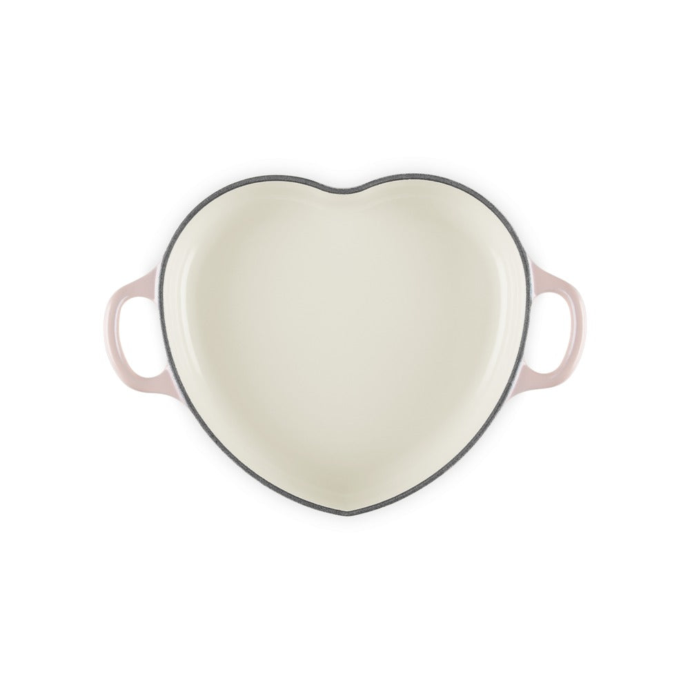 20 cm - Le Creuset Tradition Cuore sauteuse basse en fonte vitrifiée