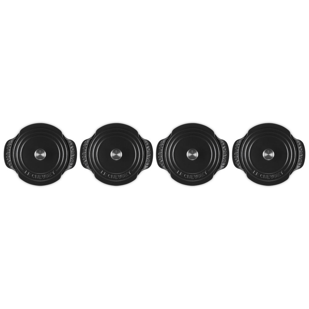 13 cm - Le Creuset Gourmand Mini Pan Met Deksel Set van 4 Stuks