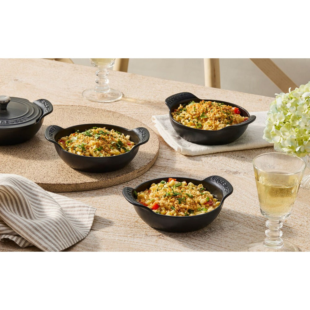 13 cm - Le Creuset Gourmand Mini Pan Met Deksel Set van 4 Stuks