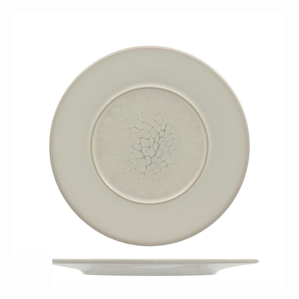 Mesa Ceramics Luz Plat Bord Met Rand Versierd In Porseleinsteengoed Set 6 St