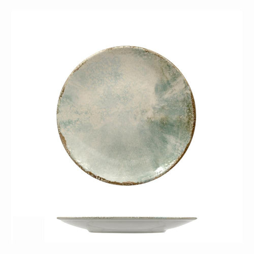Mesa Ceramics Matcha Piatto Piano Coupe Decorato In Gres porcellanato Set 6 Pz