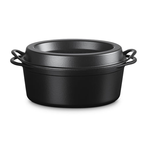 32 cm - Le Creuset Doufeu ovaler Schmortopf aus glasiertem Gusseisen