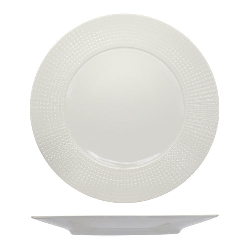 16 cm - Ariane Point Brotteller mit Rand Aus Porzellan - Set 12 Stk