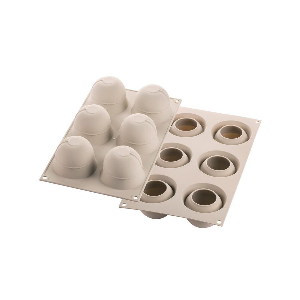6 Vormen - Silikomart Ispirazioni Di Frutta Albicocca Realistisch Fruit Dessertvorm In Silicone
