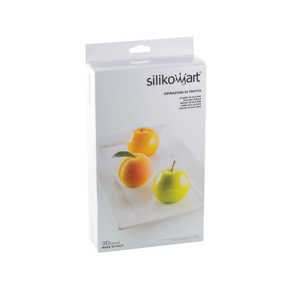 6 Vormen - Silikomart Ispirazioni Di Frutta Albicocca Realistisch Fruit Dessertvorm In Silicone