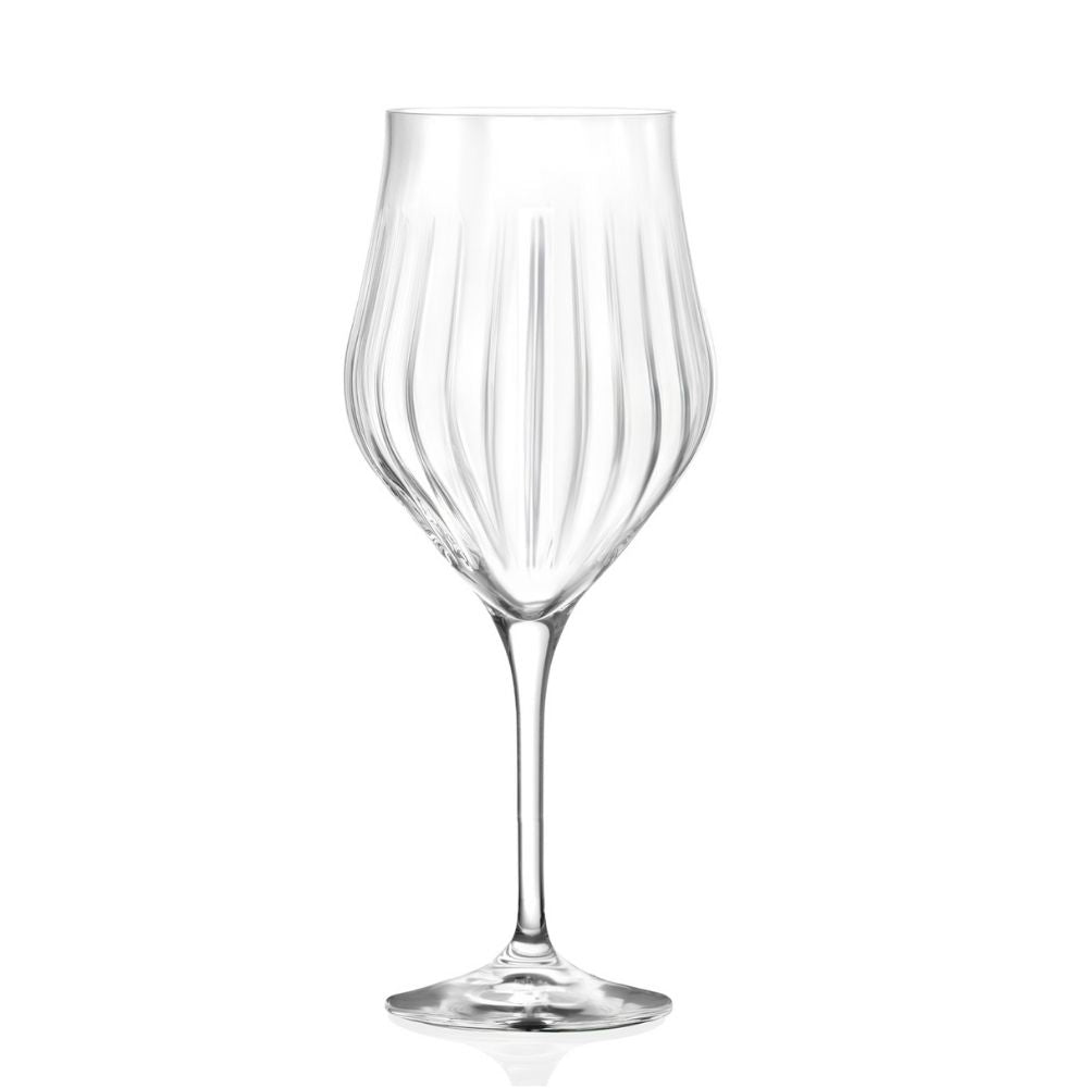 65 cl - RCR Cristalleria Italiana Timeless Red Wine Glass in Glass Set of 6 Pcs
