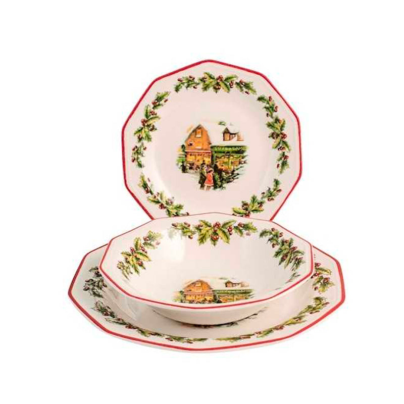 Churchill Holly Toys Dinnerware Set in Porcelain Set of 18 Pcs