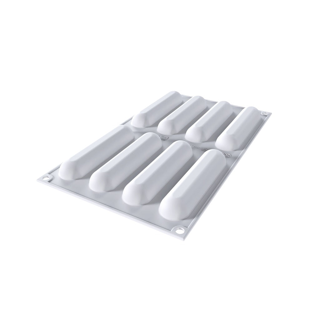 8 Formas - Silikomart Kit Eclaire Molde Postres En Silicona