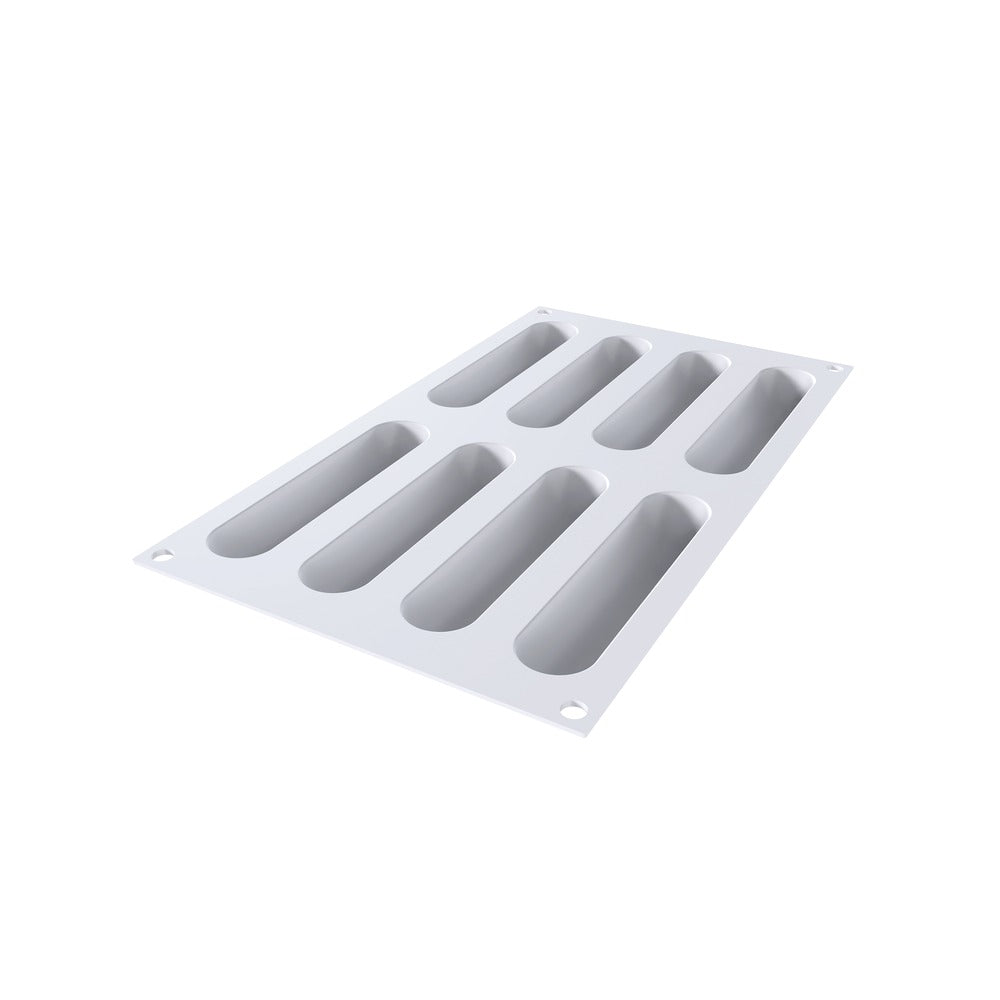 8 Formas - Silikomart Kit Eclaire Molde Postres En Silicona