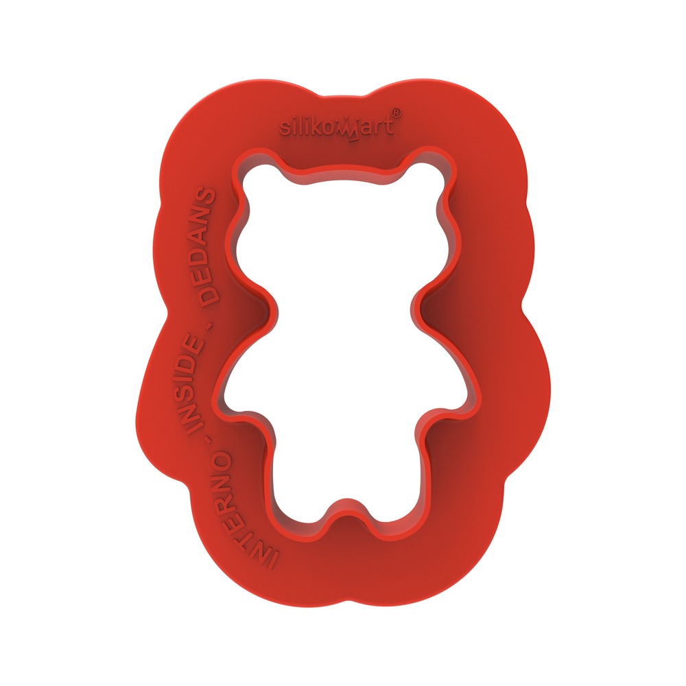8 Formas - Silikomart Teddy Bear 68 Molde Postres Con Cortador En Silicona