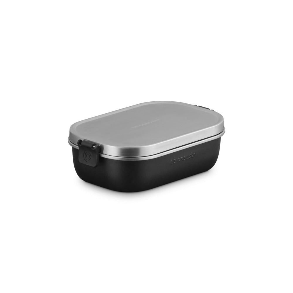 90 cl - Le Creuset On The Go Lunch Box Contenitore Per Alimenti Rettangolare In Acciaio Inox