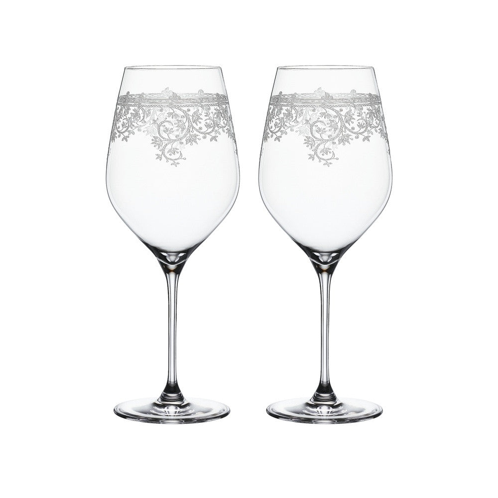 81 cl - Spiegelau Arabesque Bordeaux Red Wine Glass in Crystal Glass - Set of 2 Pcs
