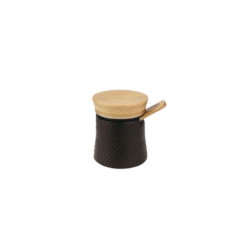 7 cm - Peugeot Bali Fonte Contenitore In Ghisa smaltata e Legno