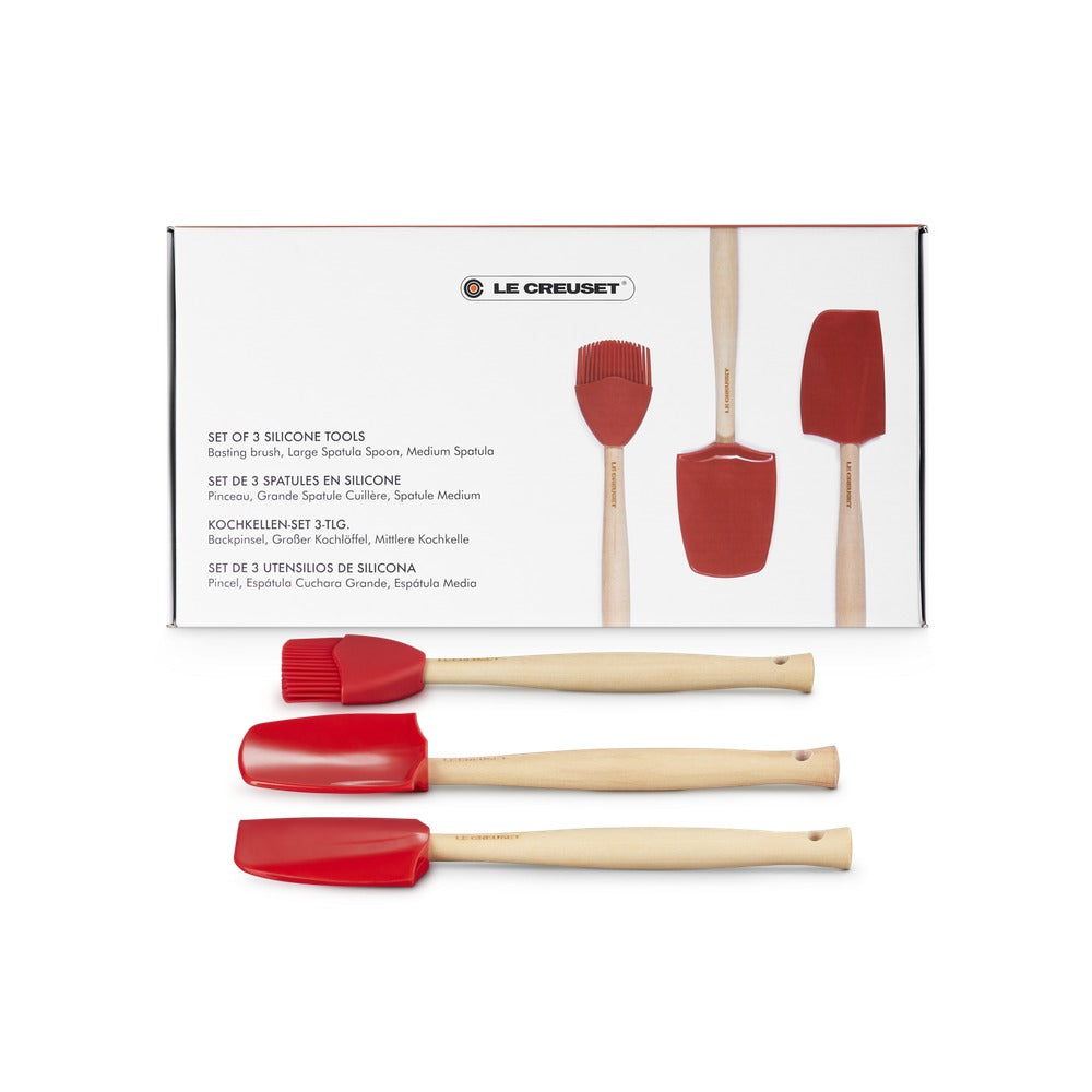 28 cm - Le Creuset Craft Spatule de cuisine en silicone Set de 3 pz
