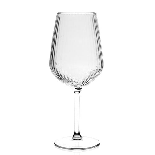 49 cl - Pasabahce Allegra Focus Rotweinglas mit Optikeffekt aus Glas - Set mit 6 Stück
