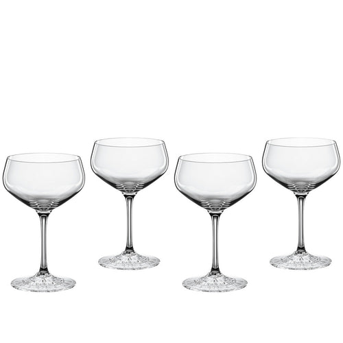 23.5 cl - Spiegelau Perfect Serve Collection Verre Cocktail Coupette En Verre Cristallin - Lot de 4 Pièces