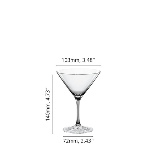 16.5 cl - Spiegelau Perfect Serve Collection Verre Cocktail Martini En Verre Cristallin - Lot de 4 Pièces
