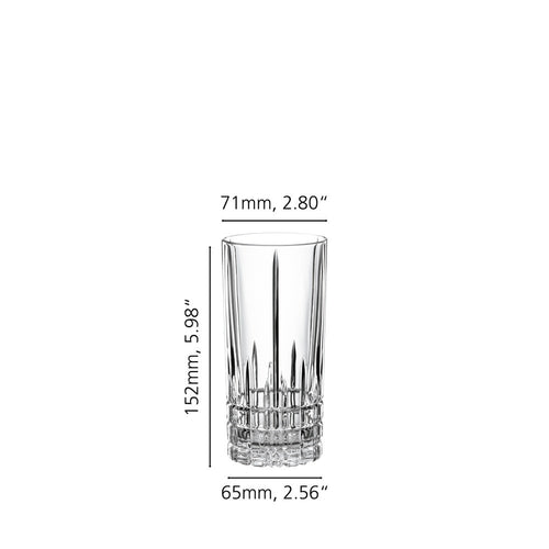35 cl - Spiegelau Perfect Serve Collection Verre Cocktail Long Drink En Verre Cristallin - Lot de 4 Pièces