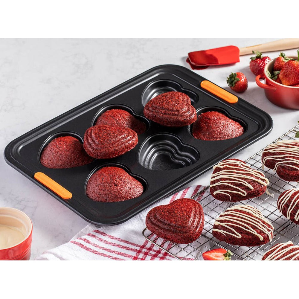 6 Forme - Le Creuset Cuore Anti-aanbak Muffinvorm In Acciaio