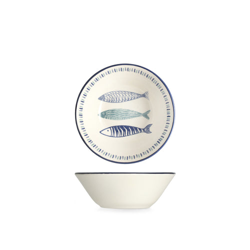 16.5 cm - H&H Sardinas Coupe En Grès - Set 6 Pcs