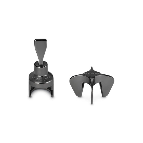 Le Creuset GS-102 Décapsuleur étoile et bouchon couronne en métal set de 2 pièces