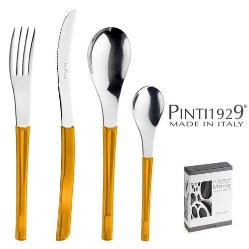 Pintinox Movie Service De Couverts En Acier Inoxydable Set 24 Pz