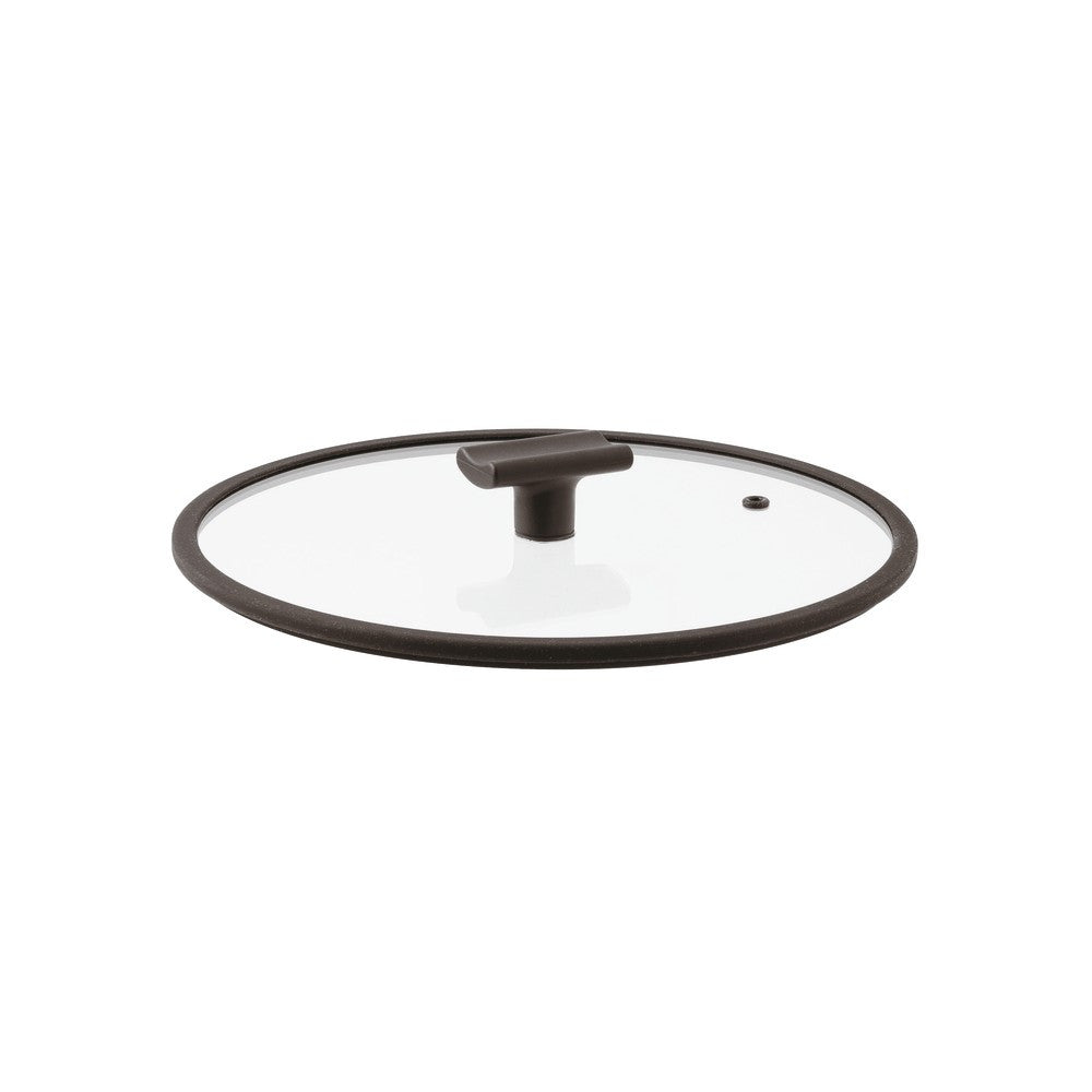 Sambonet Titan Pro Double Induction Coperchio In Vetro Con Bordo In Silicone