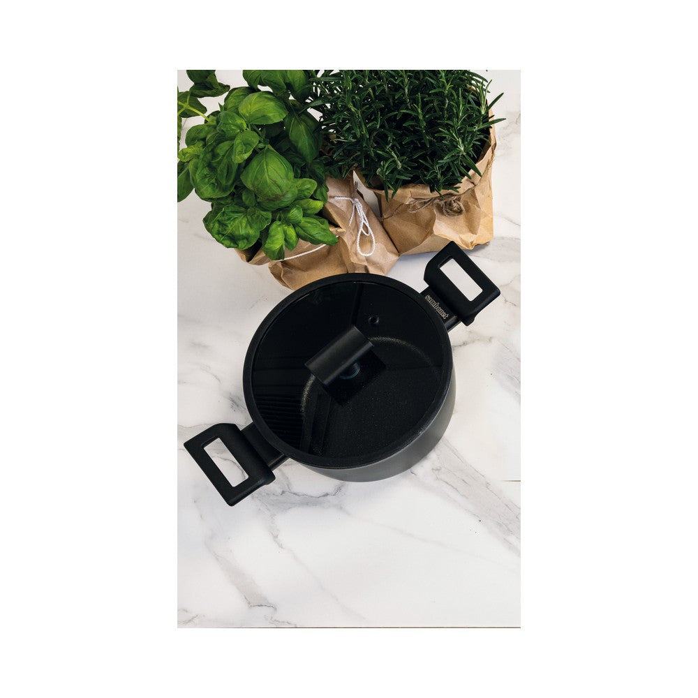 Sambonet Titan Pro Double Induction Casseruola Alta Antiaderente In Alluminio