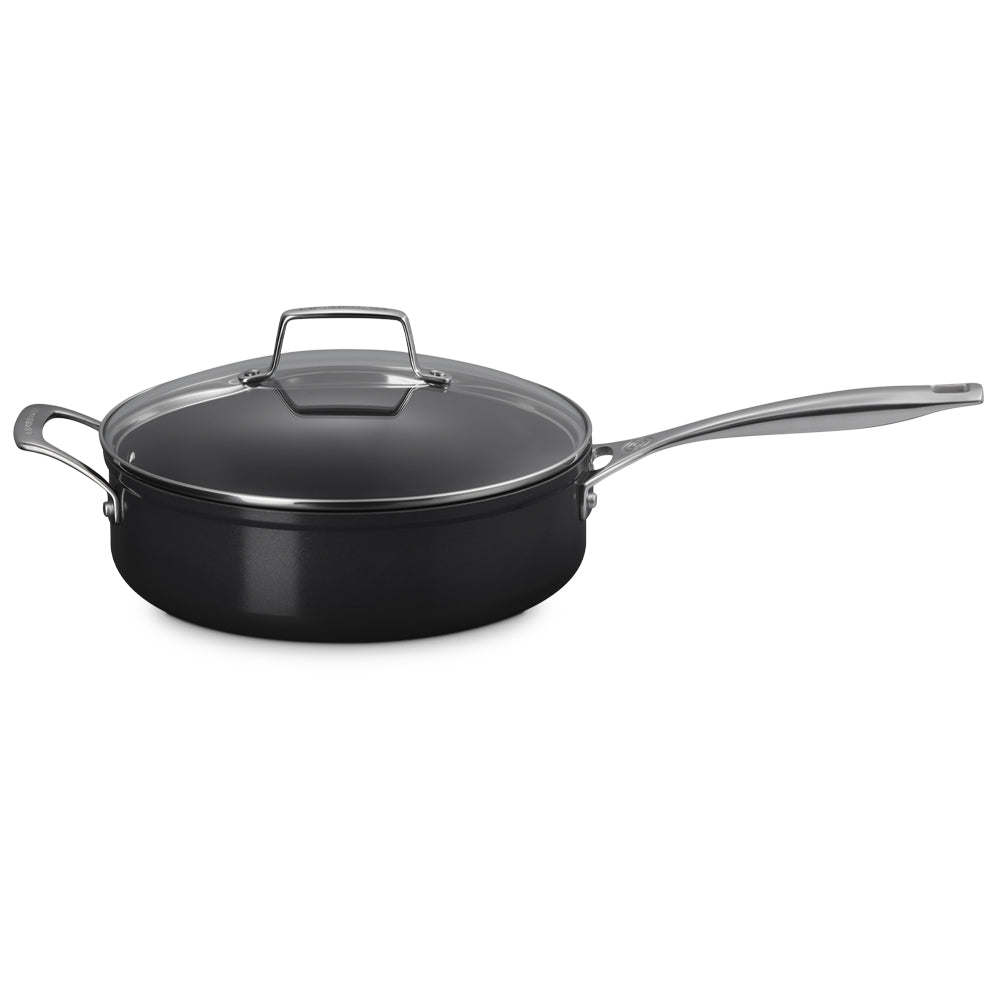 26 cm - Le Creuset Essential Padella Sautè con Coperchio Antiaderente Con Rivestimento In Ceramica In Acciaio Inox