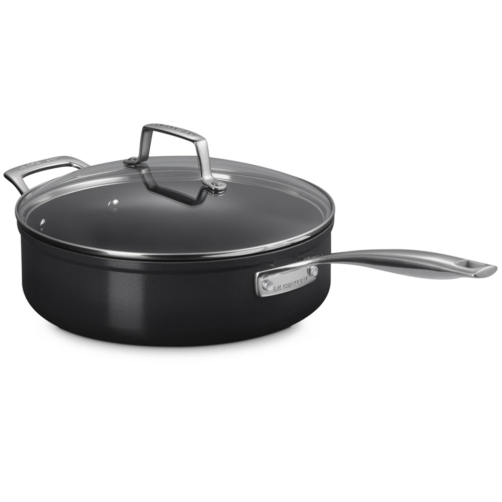 26 cm - Le Creuset Essential Padella Sautè con Coperchio Antiaderente Con Rivestimento In Ceramica In Acciaio Inox