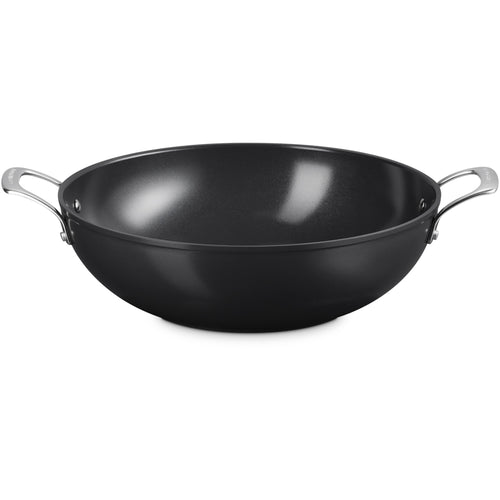 32 cm - Le Creuset Essential Wok Mit Doppelgriff Mit Keramikbeschichtung Aus Edelstahl