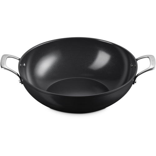 32 cm - Le Creuset Essential Wok Mit Doppelgriff Mit Keramikbeschichtung Aus Edelstahl