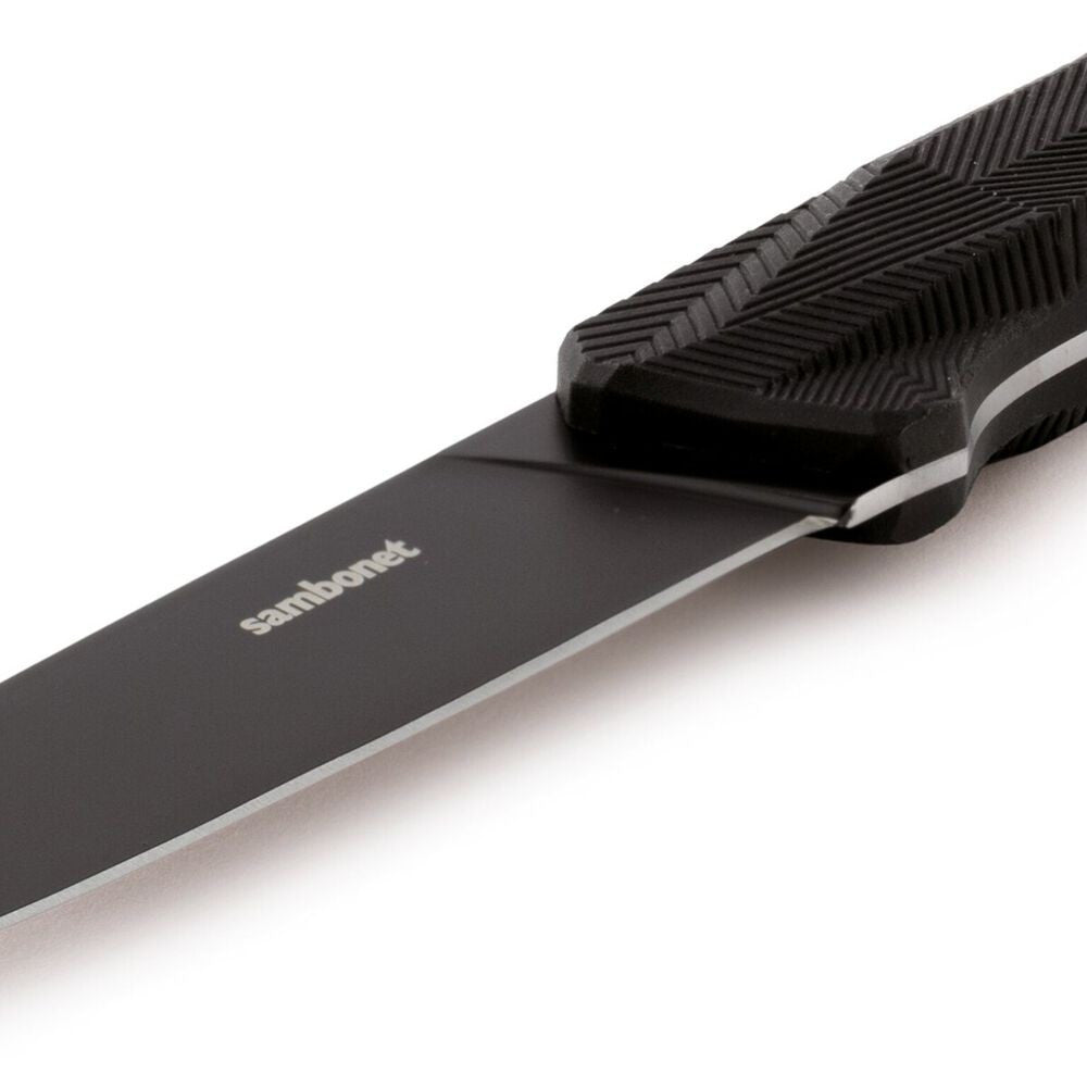 13 cm - Sambonet Black Edge Coltello Bistecca In Acciaio Inox Manico In Nylon