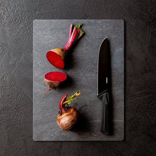 Sambonet Black Edge Essential Set Coltelli Cucina In Acciaio Inox Manico In Nylon - Set 4 Pz