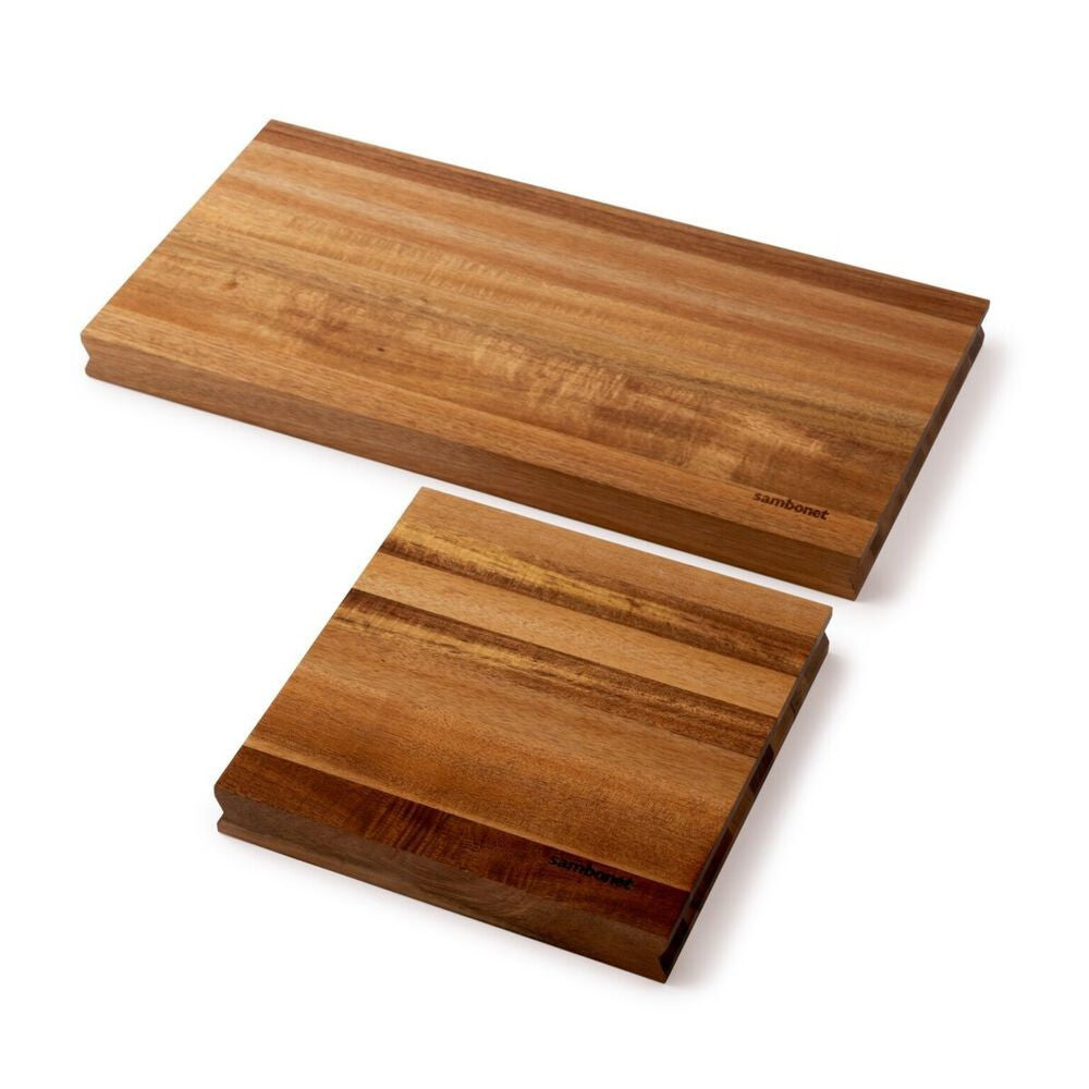 46x23 cm - Sambonet Black Edge Tagliere Cucina Magnetico Rettangolare In Legno Di Acacia