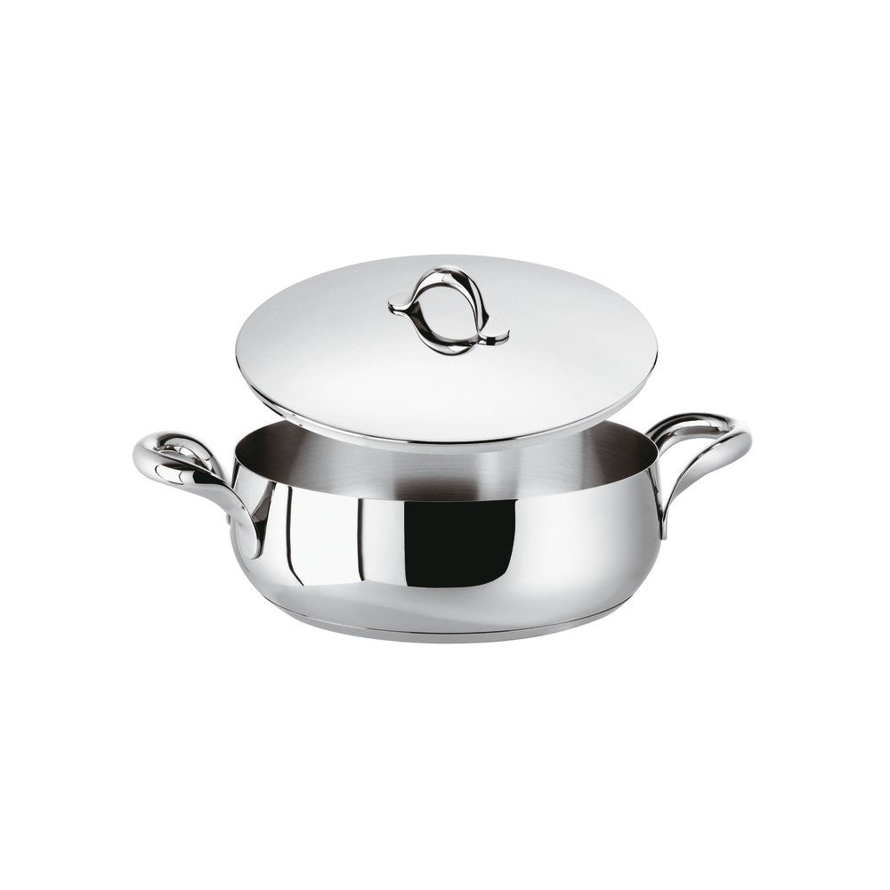 Sambonet Kikka Casseruola Bassa Con Coperchio In Acciaio Inox