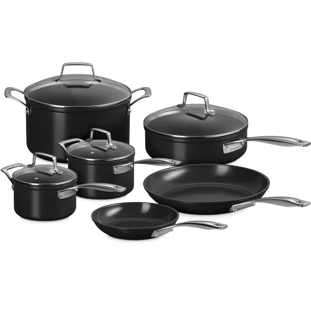 Le Creuset Essential Set Casseroles et Poêles Antiadhésives avec Revêtement en Céramique - Lot de 6 Pcs