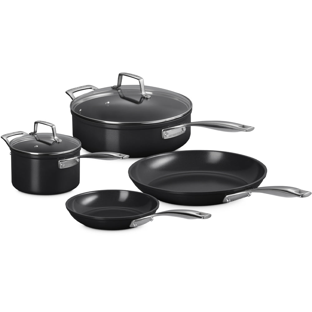 Le Creuset Essential Set ollas y sartenes antiadherentes con revestimiento cerámico set de 4 piezas