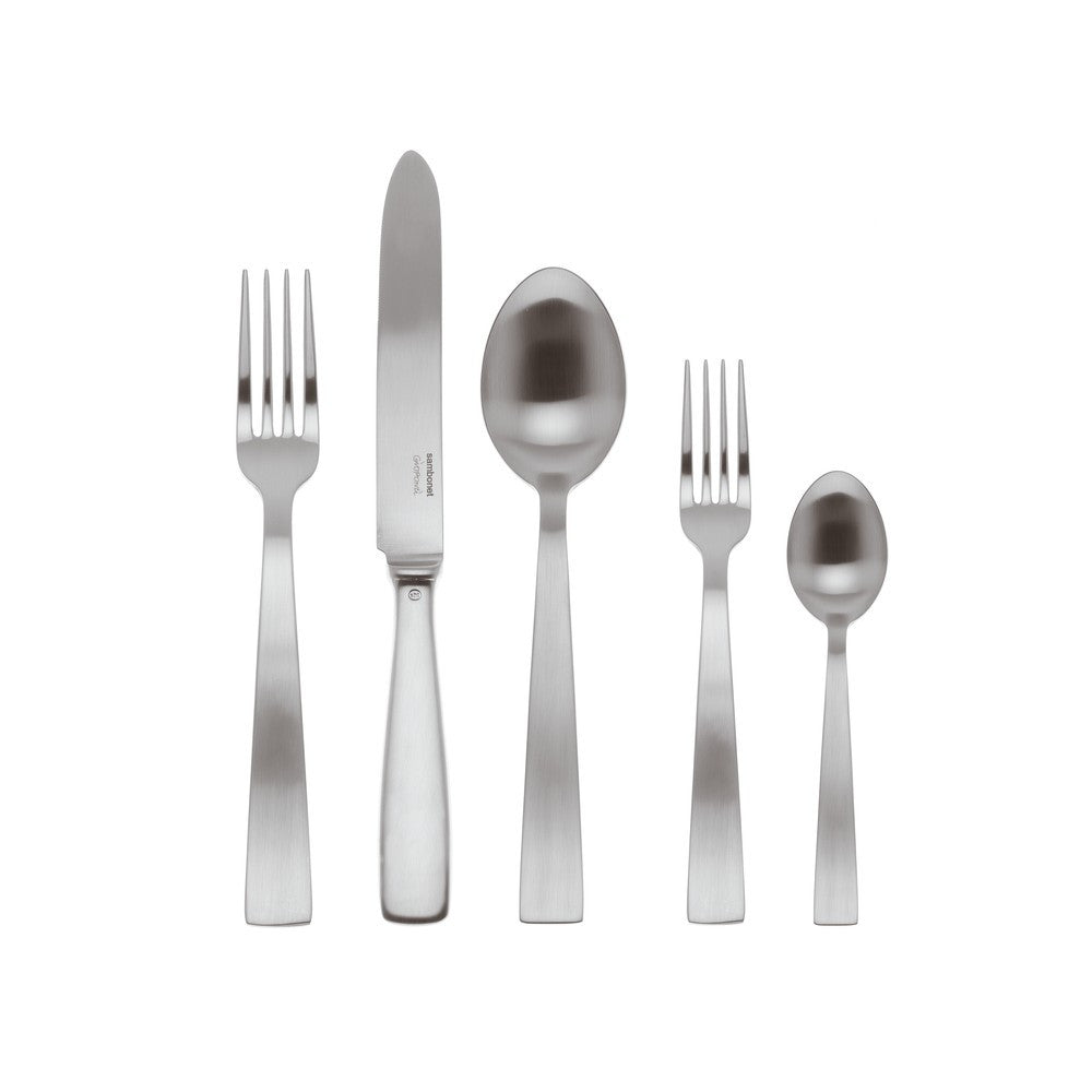 Sambonet Gio Ponti Service de Table Monoplace en Acier Inoxydable - Lot de 5 Pcs