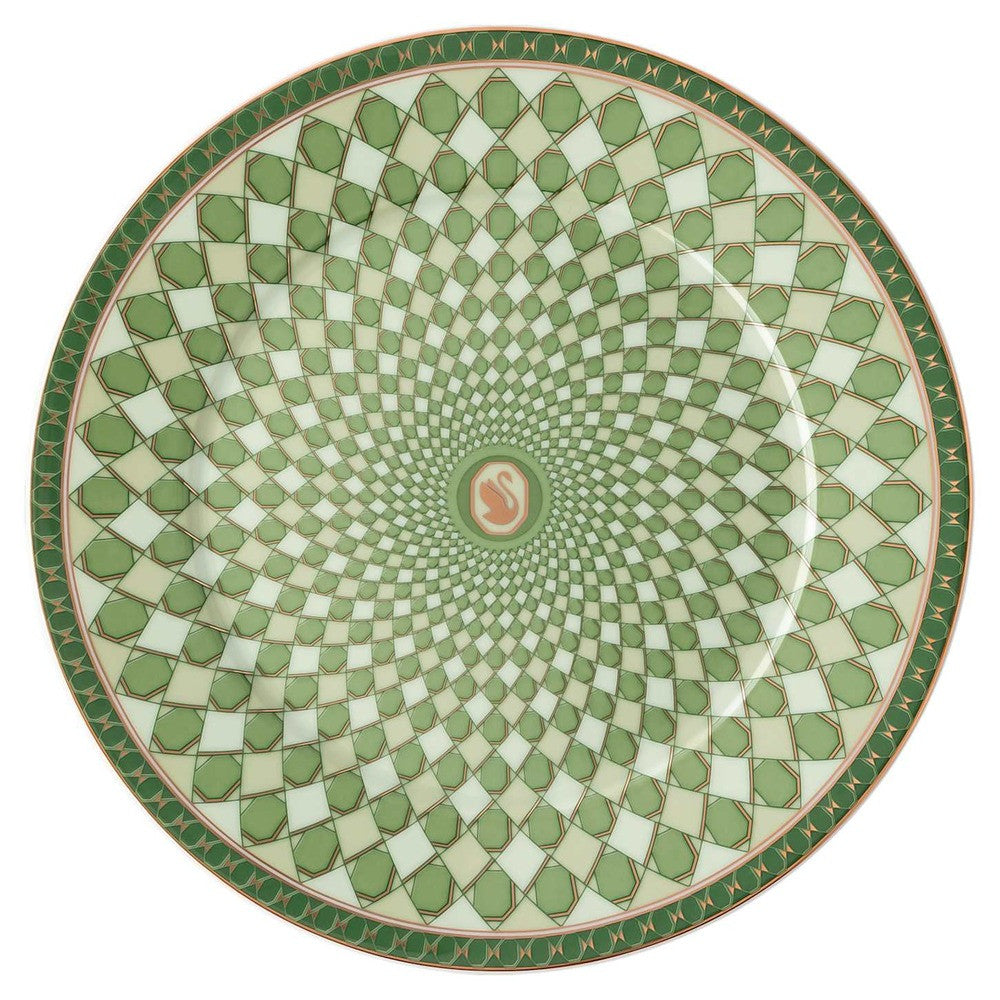 18.1 cm - Swarovski x Rosenthal Signum Plato pan de porcelana