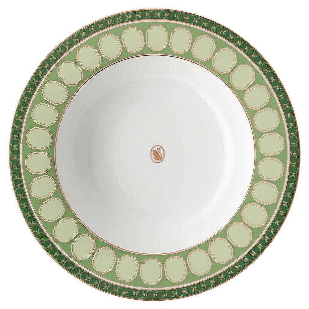 24.4 cm - Swarovski x Rosenthal Signum Assiette Creuse En Porcelaine