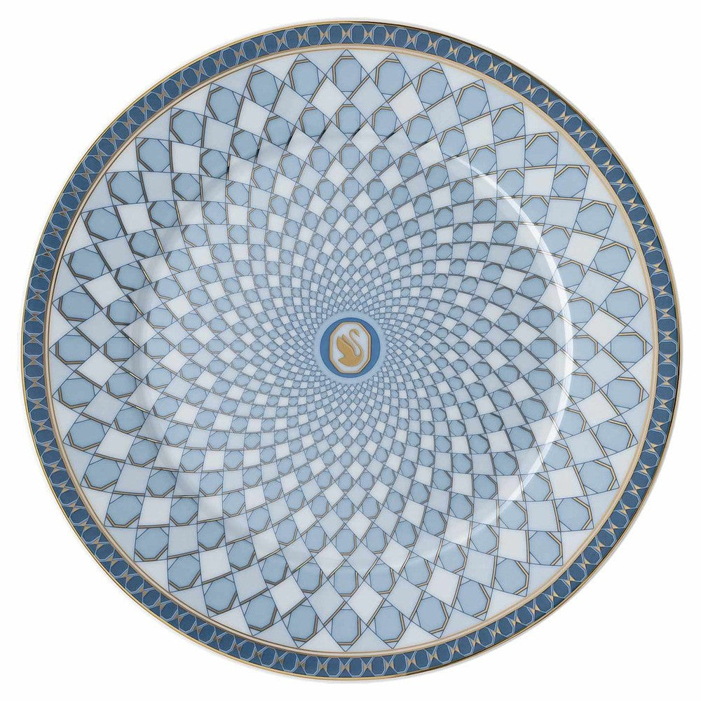 18.1 cm - Swarovski x Rosenthal Signum Plato pan de porcelana