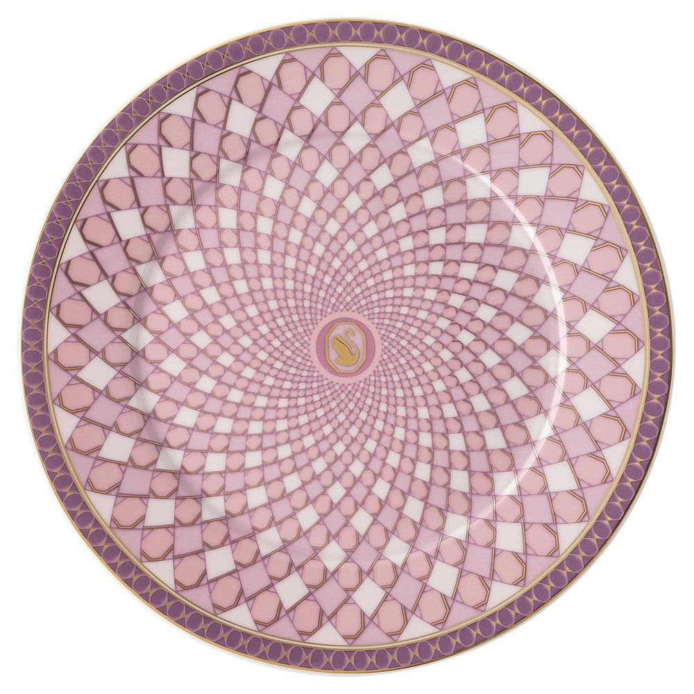 18.1 cm - Swarovski x Rosenthal Signum Plato pan de porcelana