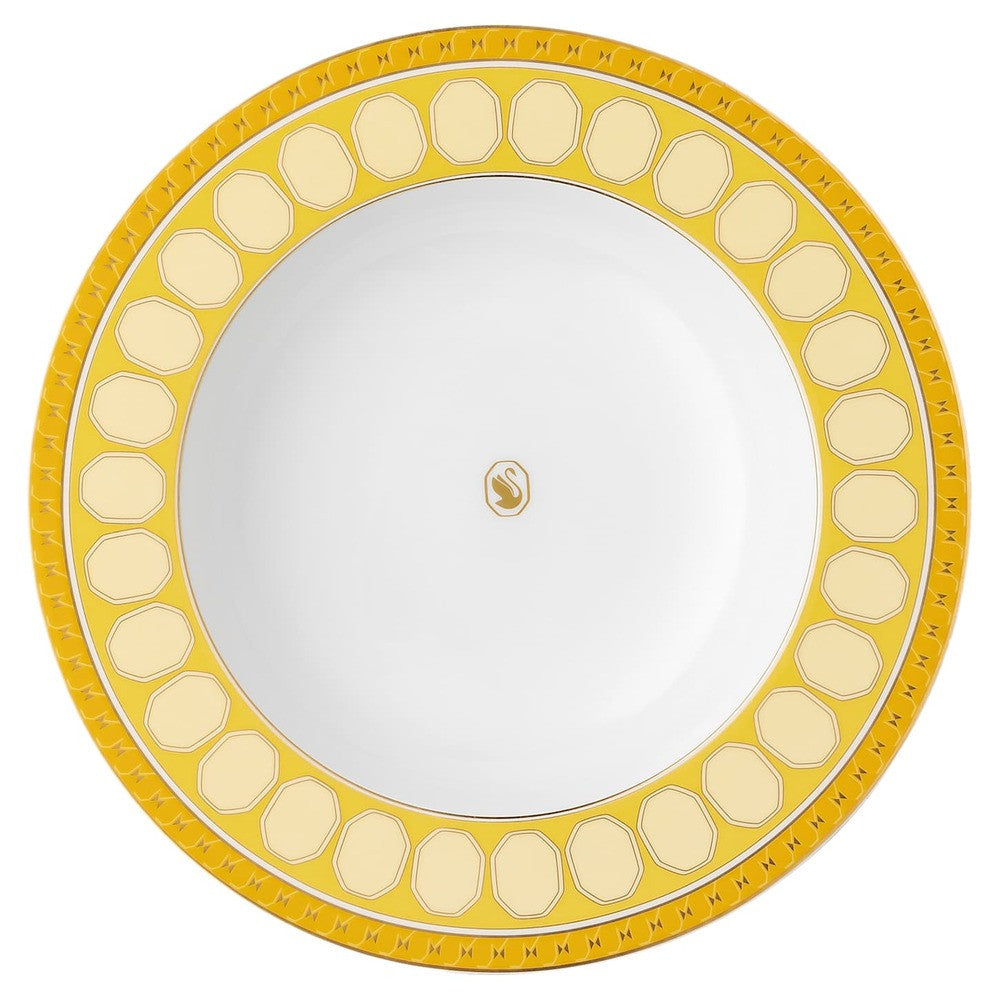 24.4 cm - Swarovski x Rosenthal Signum Assiette Creuse En Porcelaine