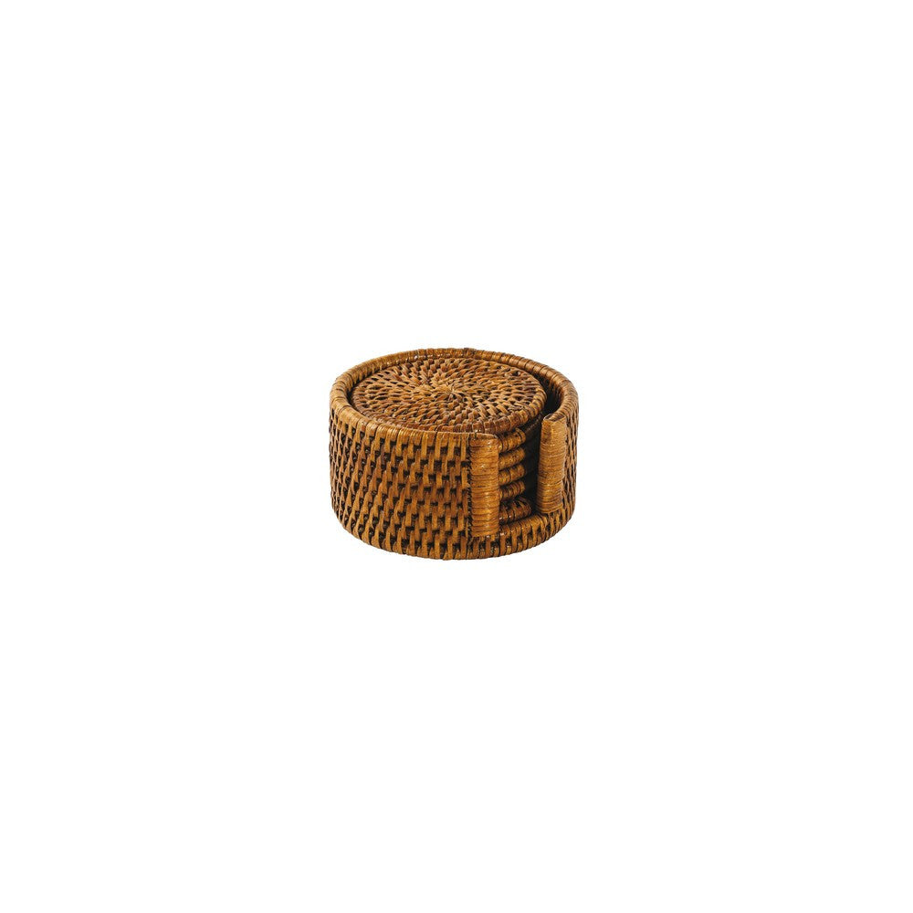 12 cm - Sambonet Radici Ronde Rattan Onderzetter