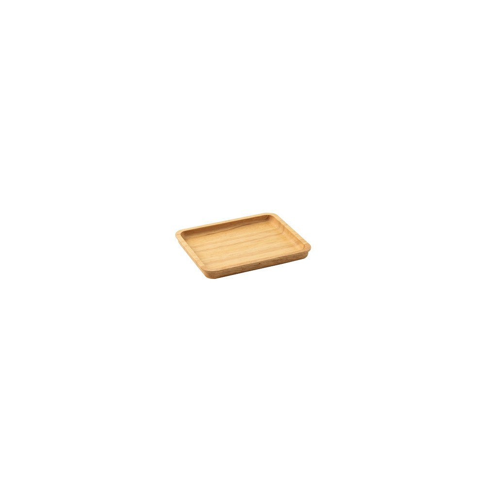 19.8x16.2 cm - Sambonet Radici Inserto Bandeja Rectangular En Madera de Caucho