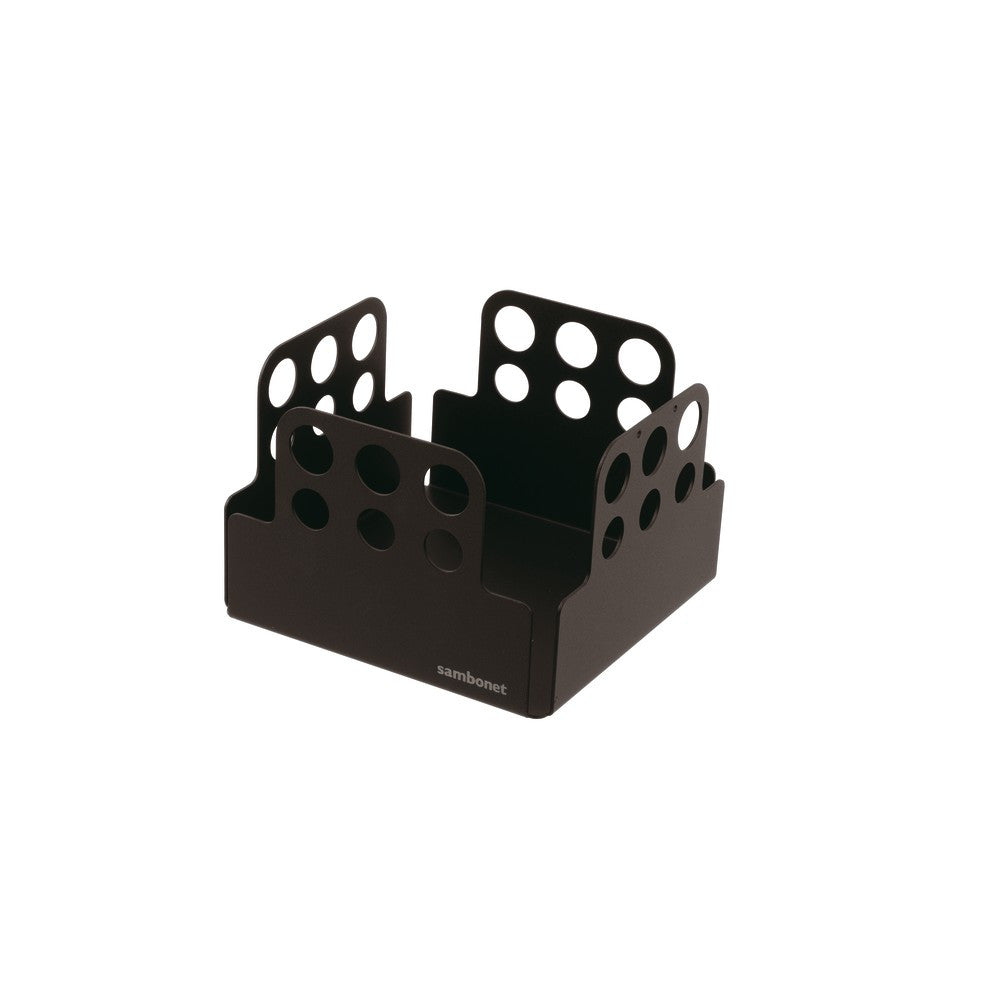 15.0x15.0 cm - Sambonet Radici Servilletero cúbico de acero inoxidable