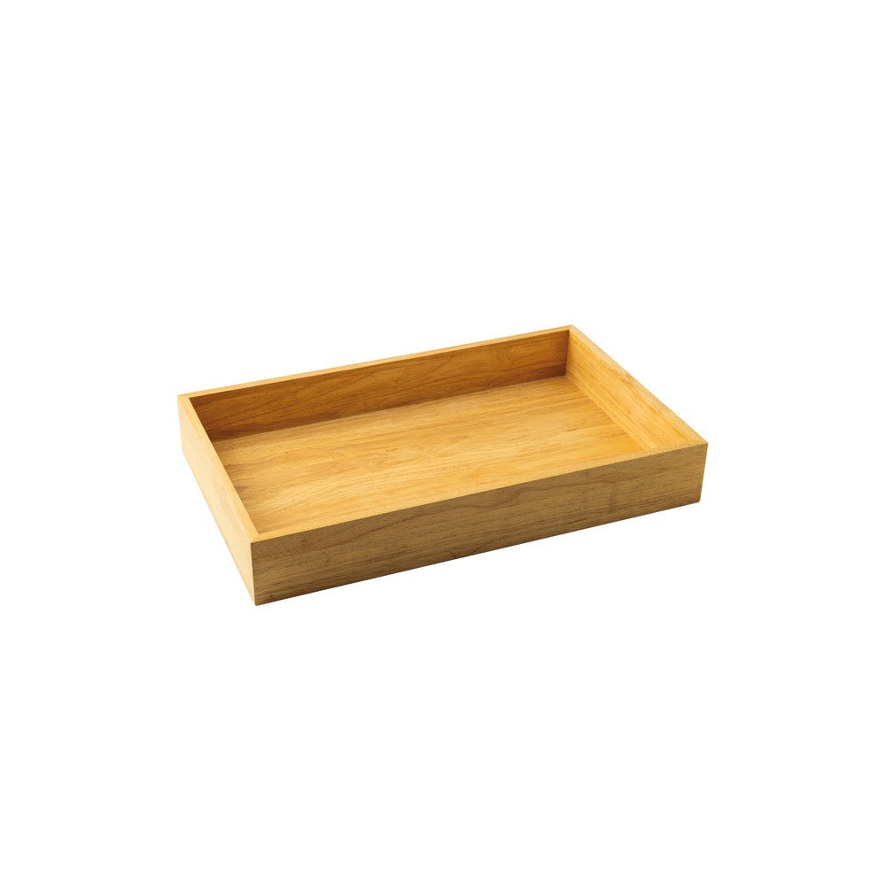 53x32.5 cm - Sambonet Radici Contenedor Rectangular en Madera de Goma