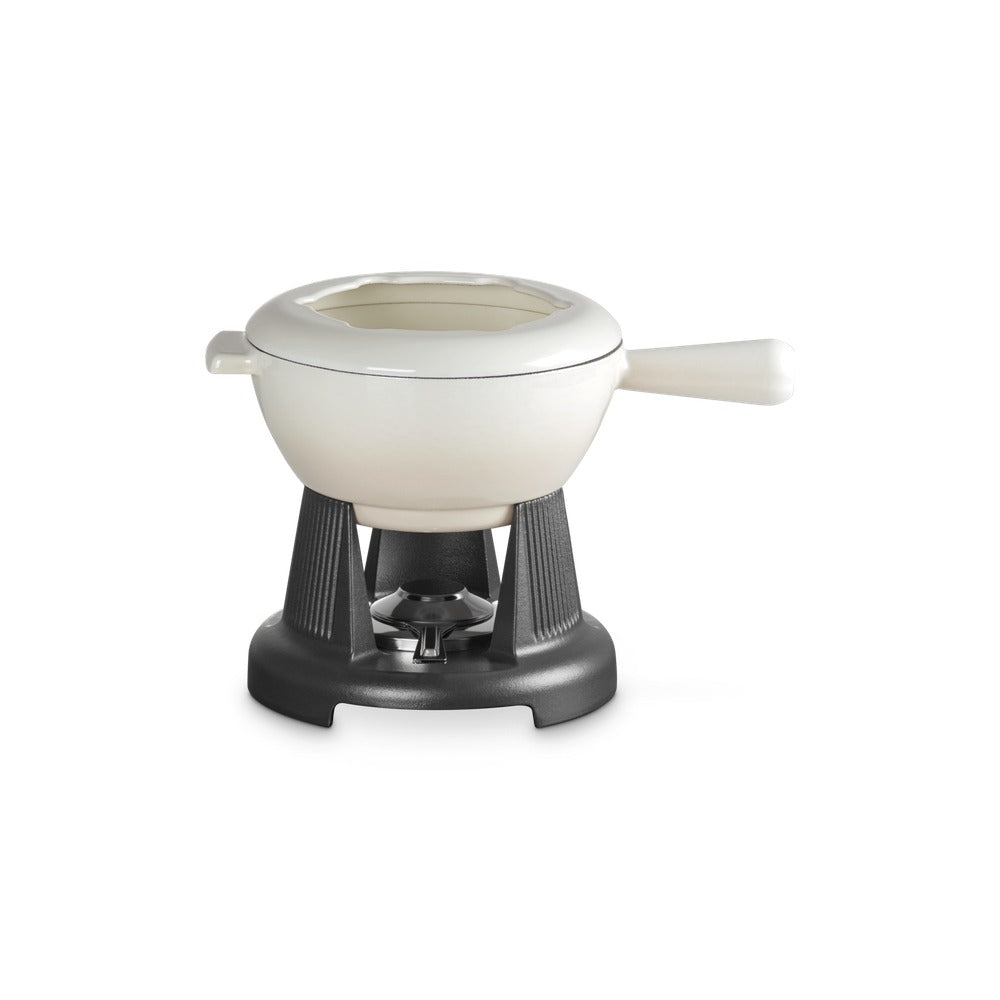 Le Creuset Savoiarda set fondue avec 6 fourchettes et réchaud en fonte vitrifiée
